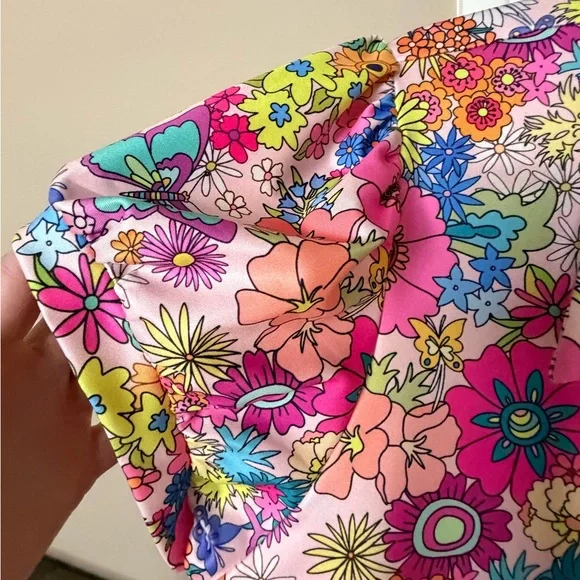 SSYS Pink Floral Two-Piece Shirt and Skort Set - Picture 3 of 11